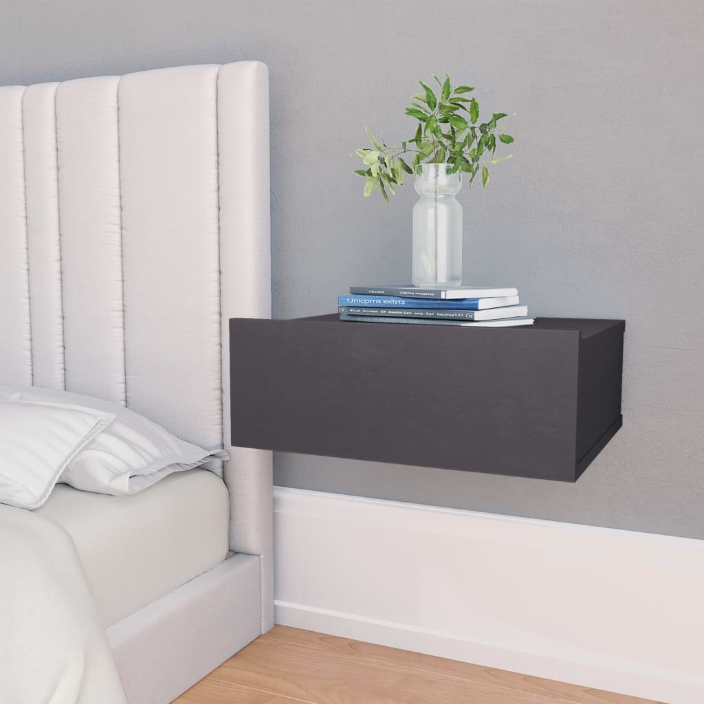 Floating Nightstands 2 Pcs 40X30X15Cm Engineered Wood