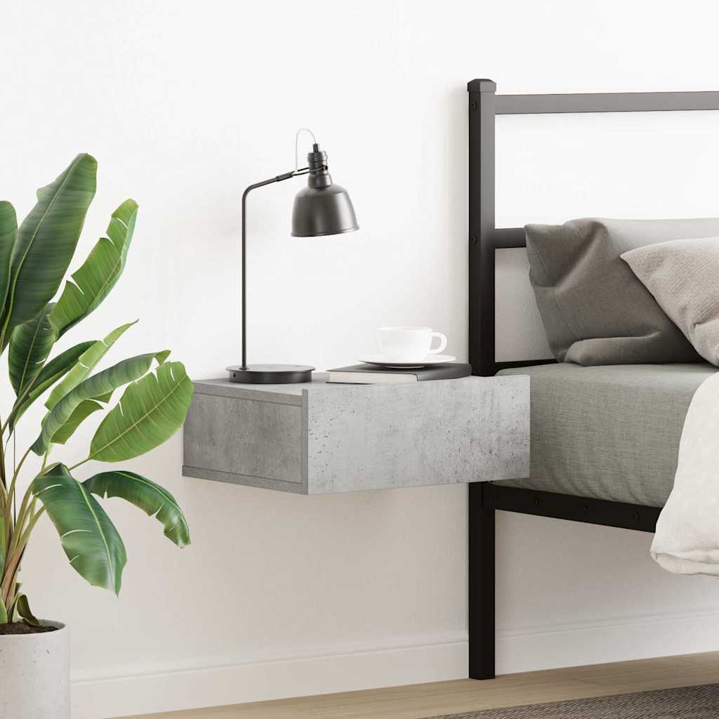 Floating Nightstands 2 Pcs 40X30X15Cm Engineered Wood
