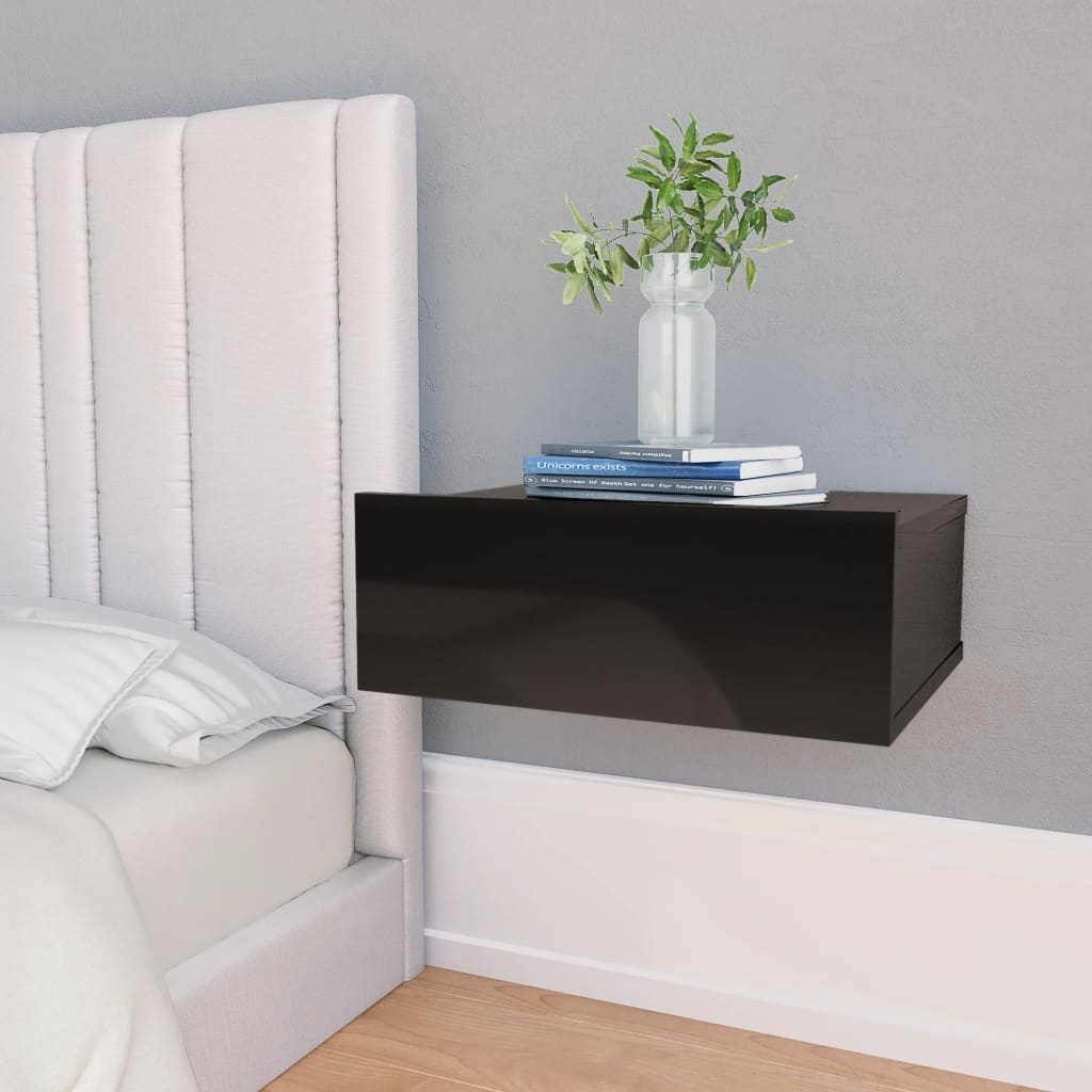 Floating Nightstands 2 Pcs 40X30X15Cm Engineered Wood