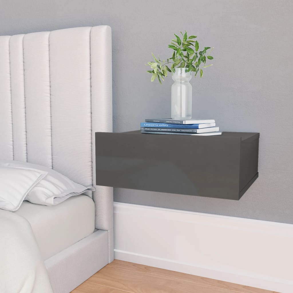 Floating Nightstands 2 Pcs 40X30X15Cm Engineered Wood