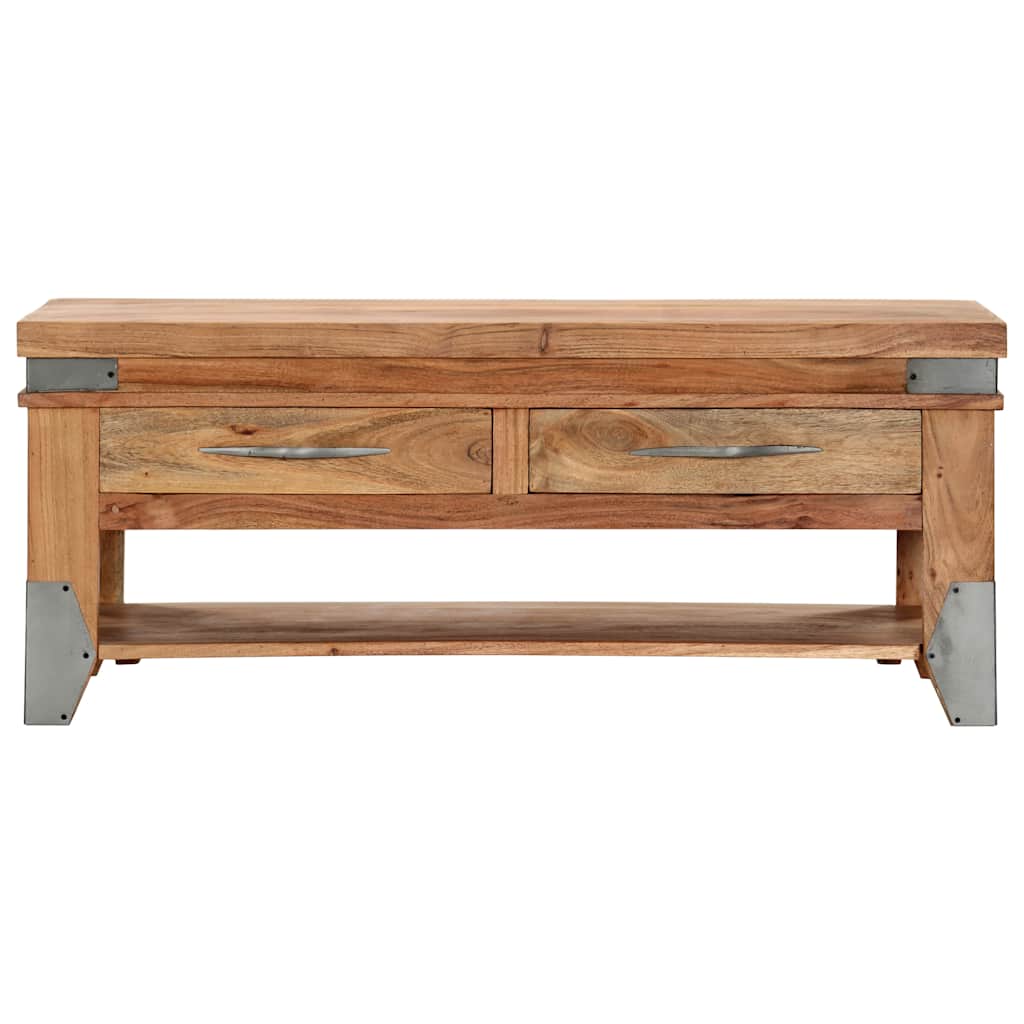 Coffee Table 110X52X45 Cm Solid Acacia Wood Natural wood colour 110 cm