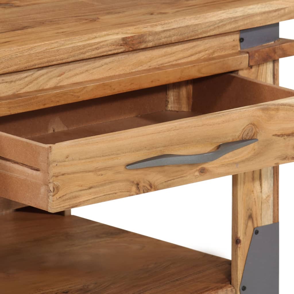 Coffee Table 110X52X45 Cm Solid Acacia Wood