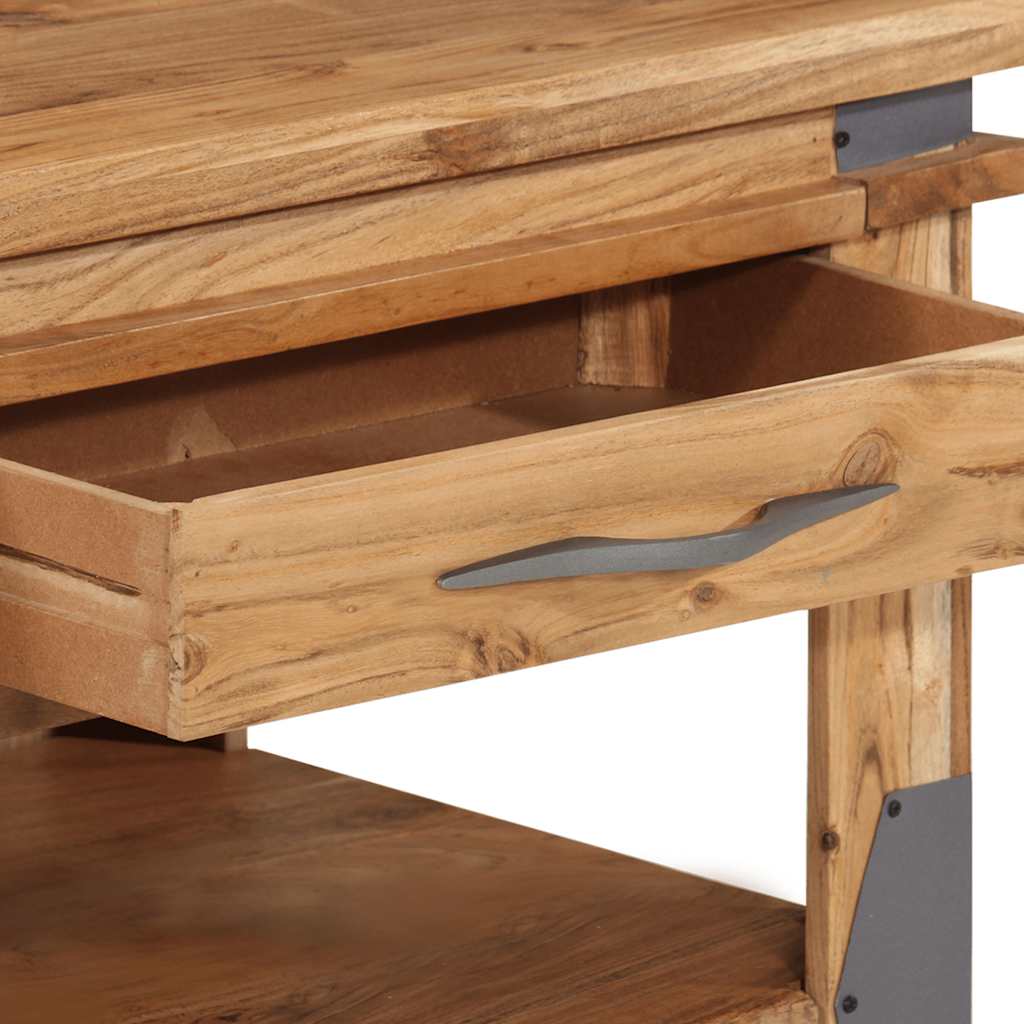 Coffee Table 110X52X45 Cm Solid Acacia Wood Natural wood colour 110 cm