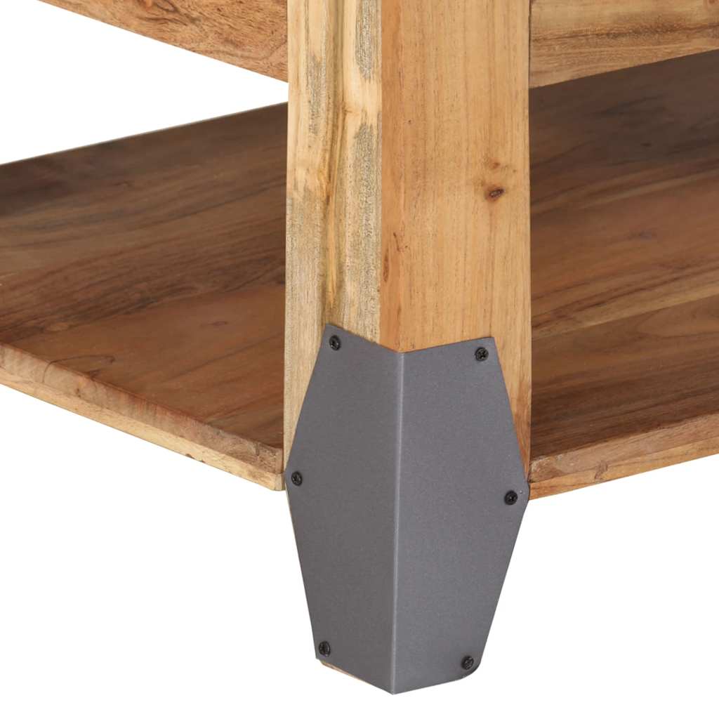 Coffee Table 110X52X45 Cm Solid Acacia Wood Natural wood colour 110 cm