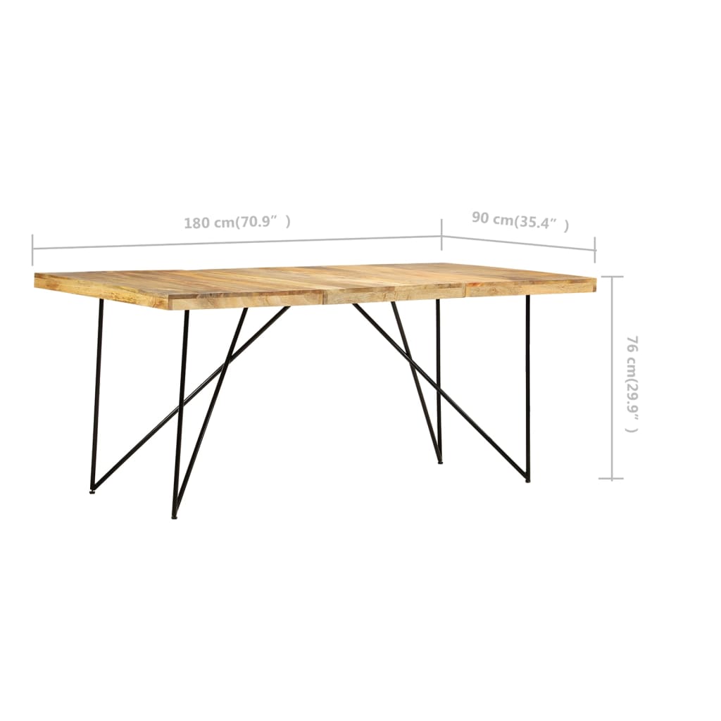 Dining Table 180X90X76 Cm