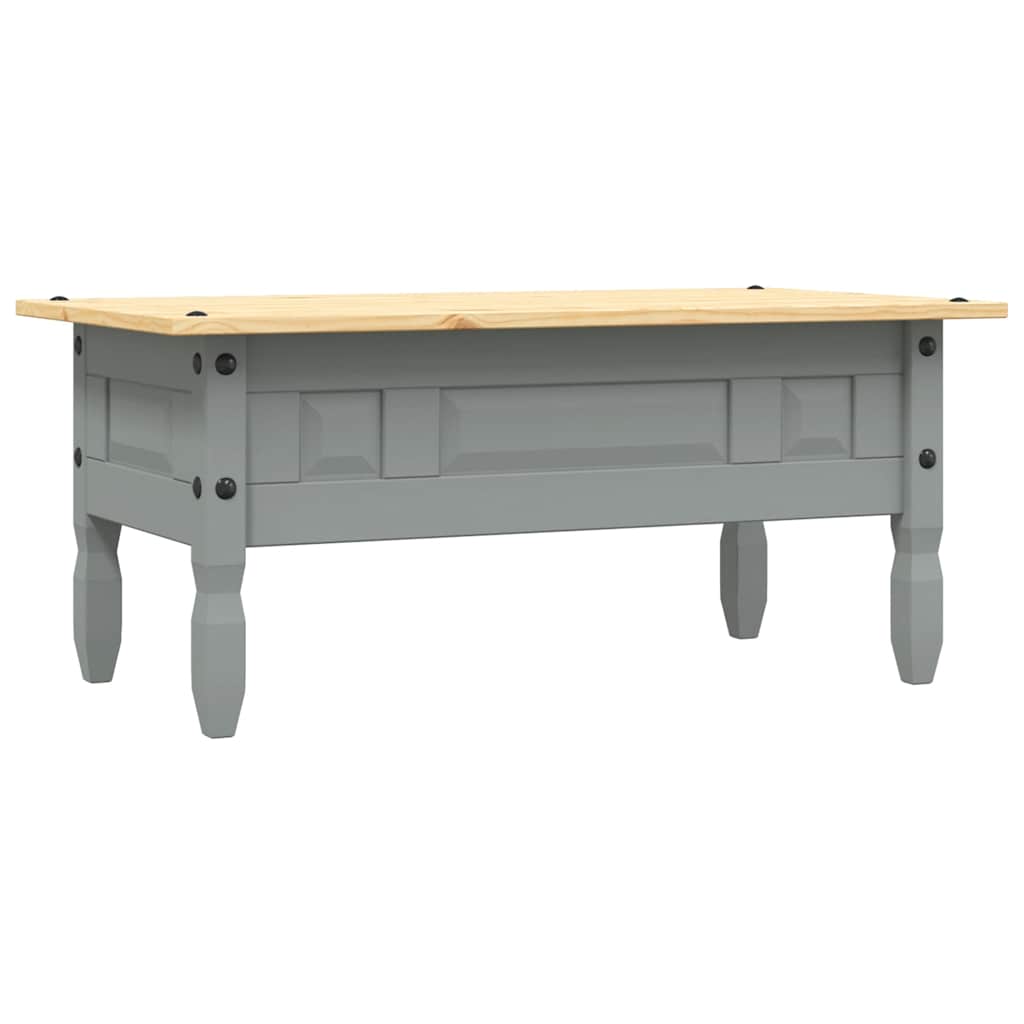 Coffee Table Mexican Pine Corona Range 100X55X44 Cm white brown grey 100 cm