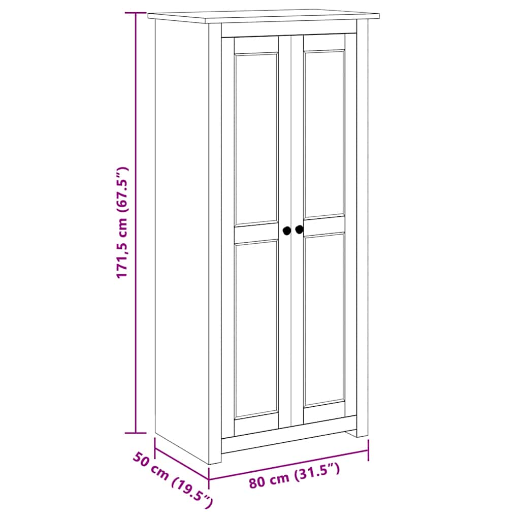 Wardrobe Solid Pine Panama Range