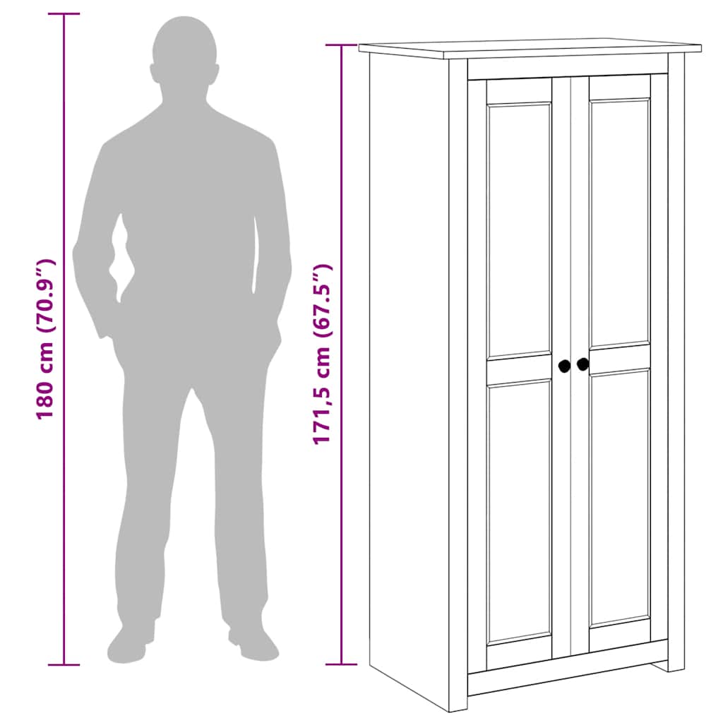 Wardrobe Solid Pine Panama Range