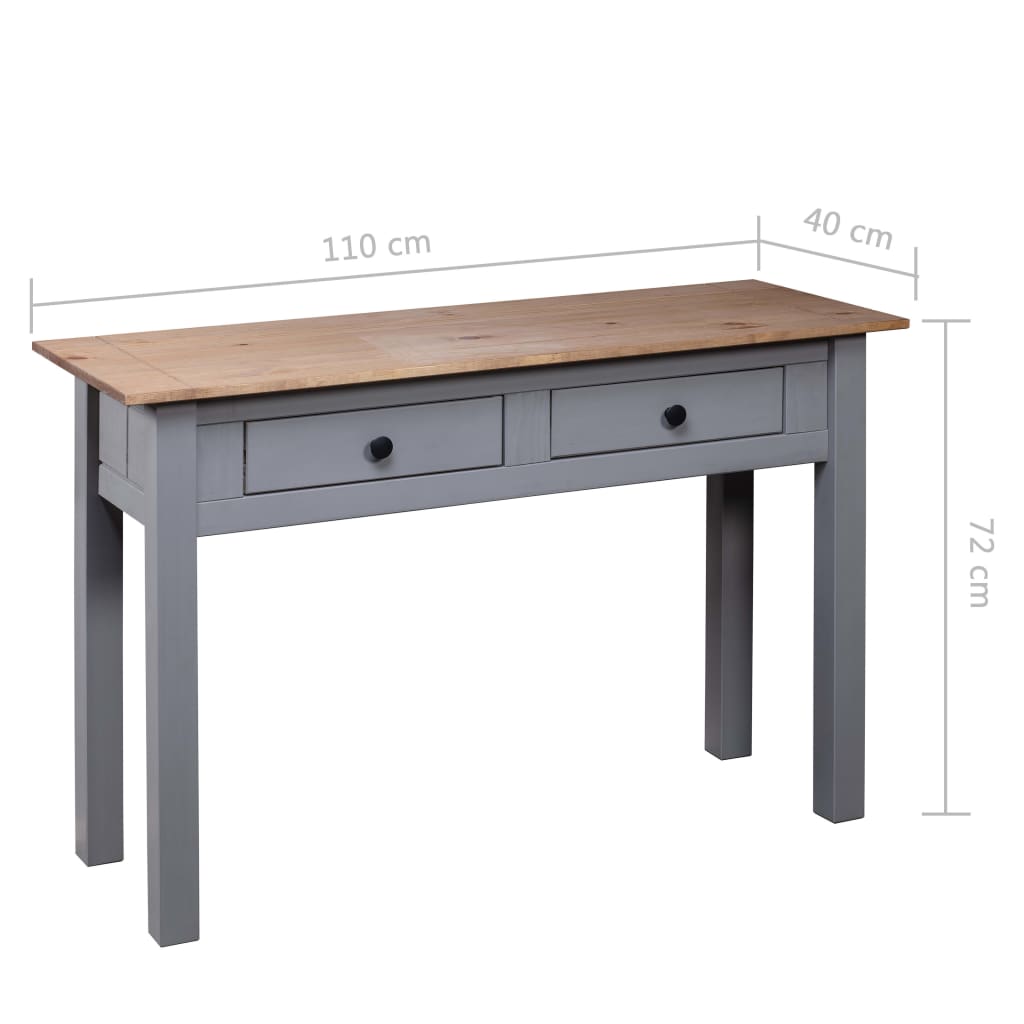 Console Table 110X40X72 Cm Solid Pine Wood Panama Range