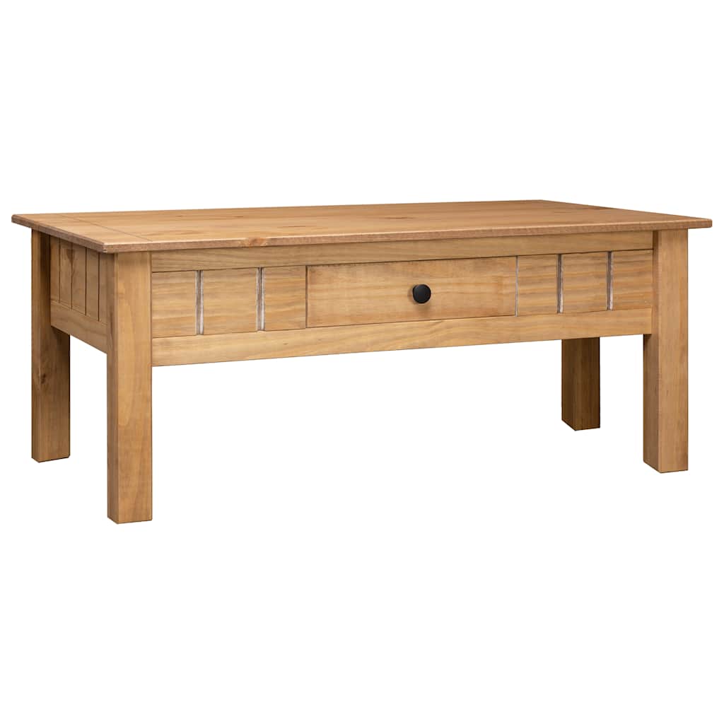 Coffee Table 100X60X43.5 Cm Solid Pine Wood Panama Range