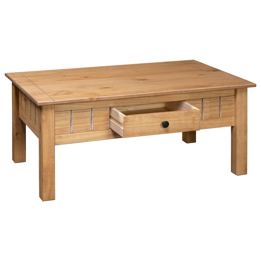 Coffee Table 100X60X43.5 Cm Solid Pine Wood Panama Range