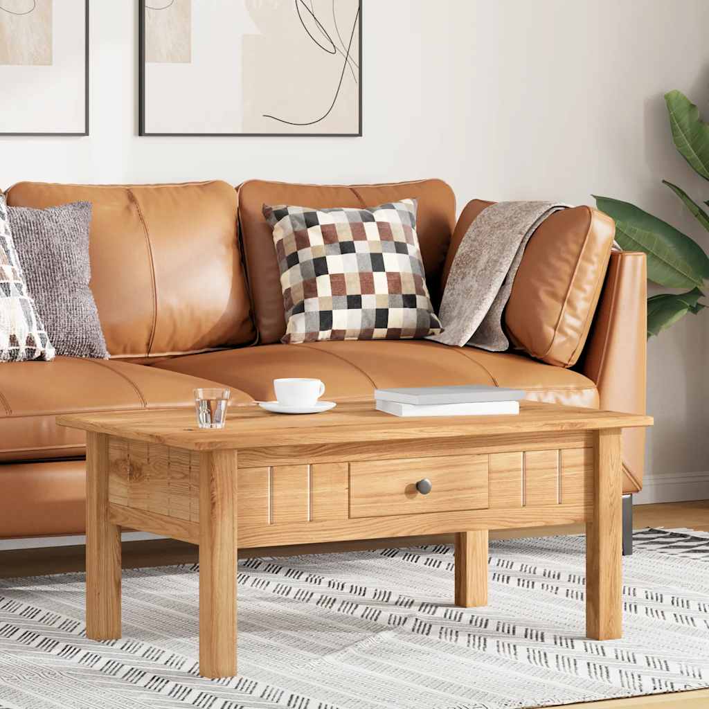 Coffee Table 100X60X43.5 Cm Solid Pine Wood Panama Range