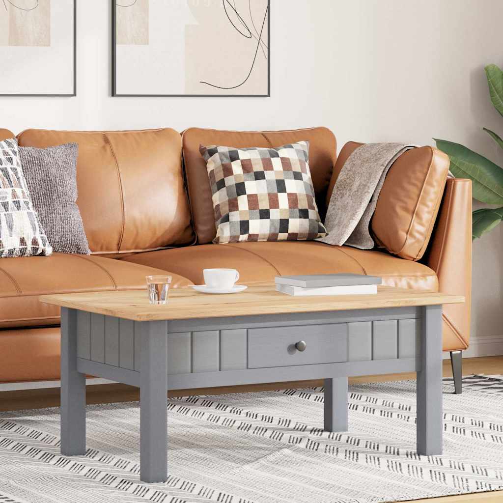 Coffee Table 100X60X43.5 Cm Solid Pine Wood Panama Range