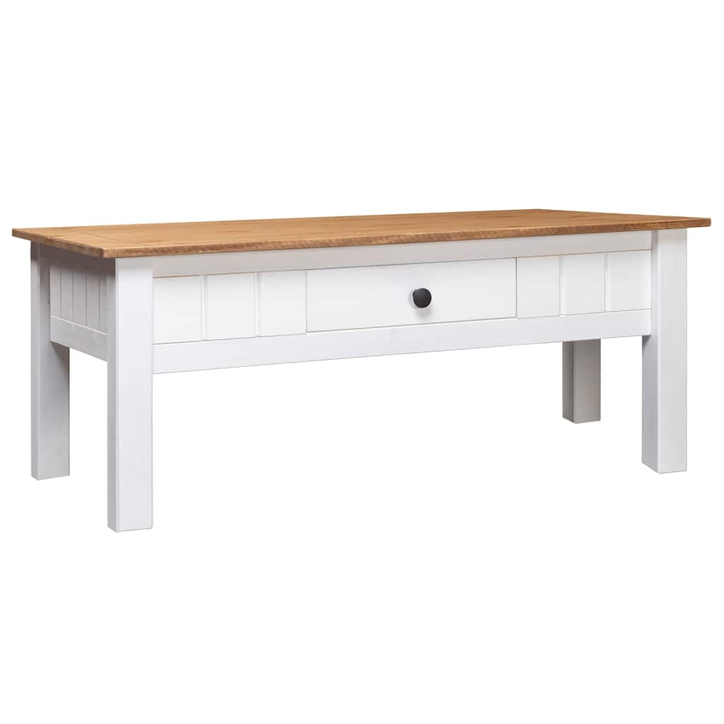 Coffee Table 100X60X43.5 Cm Solid Pine Wood Panama Range