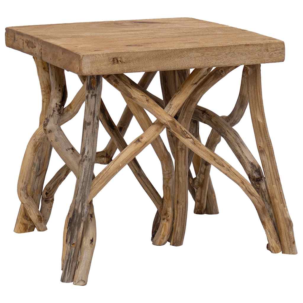 Log Coffee Table 40X40X40 Cm Mixed Recycled Wood