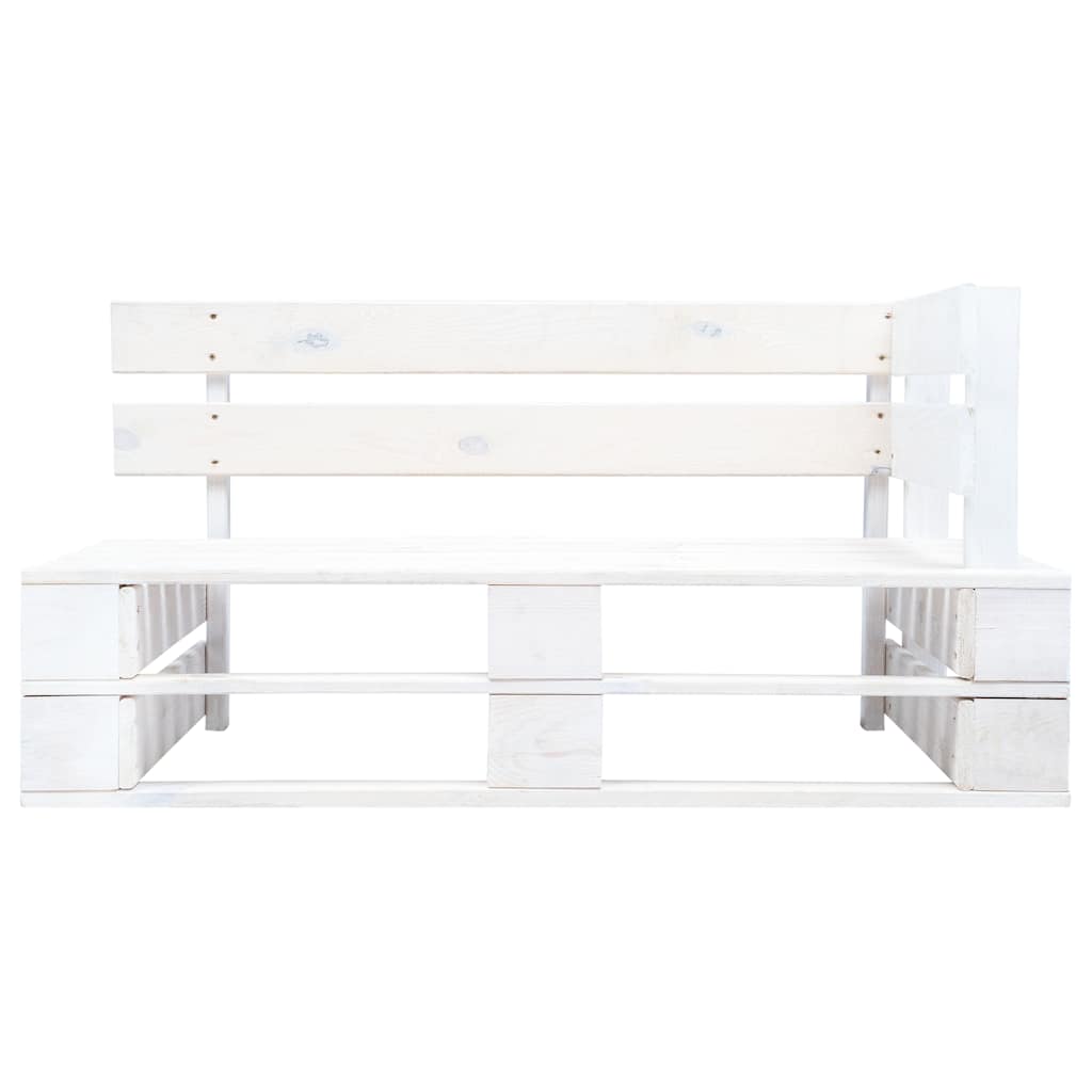 Outdoor Bench Garden Pallet Corner Honey Wood Patio Lounge Seating Furniture LED