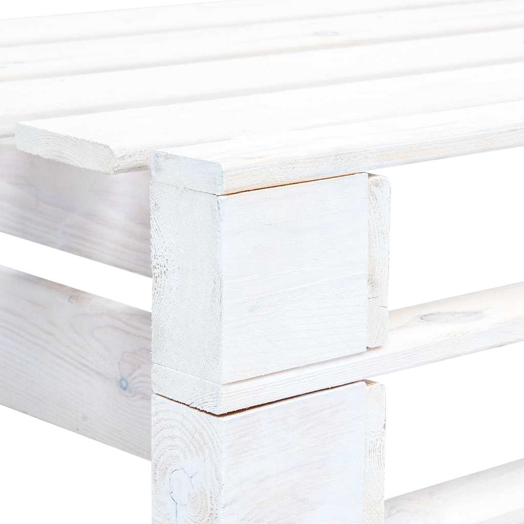 Outdoor Bench Garden Pallet Corner Honey Wood Patio Lounge Seating Furniture LED