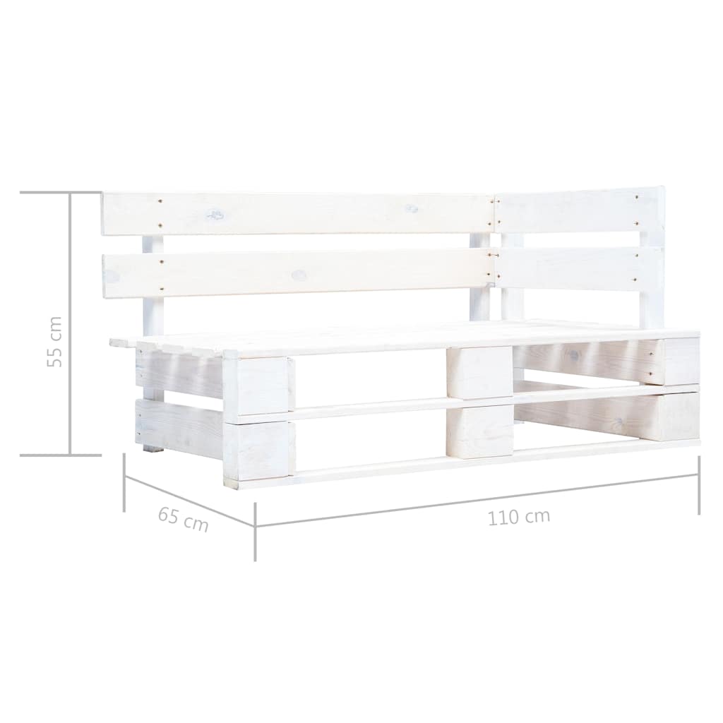 Outdoor Bench Garden Pallet Corner Honey Wood Patio Lounge Seating Furniture LED