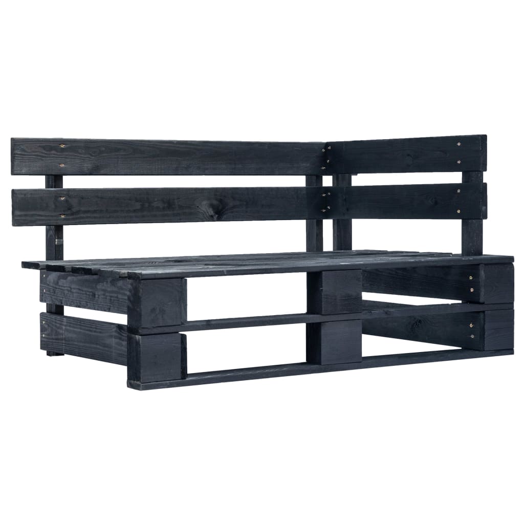 Garden Pallet Corner Bench Wood Honey