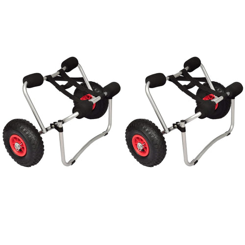 Kayak Trolleys 2 Pcs Aluminium