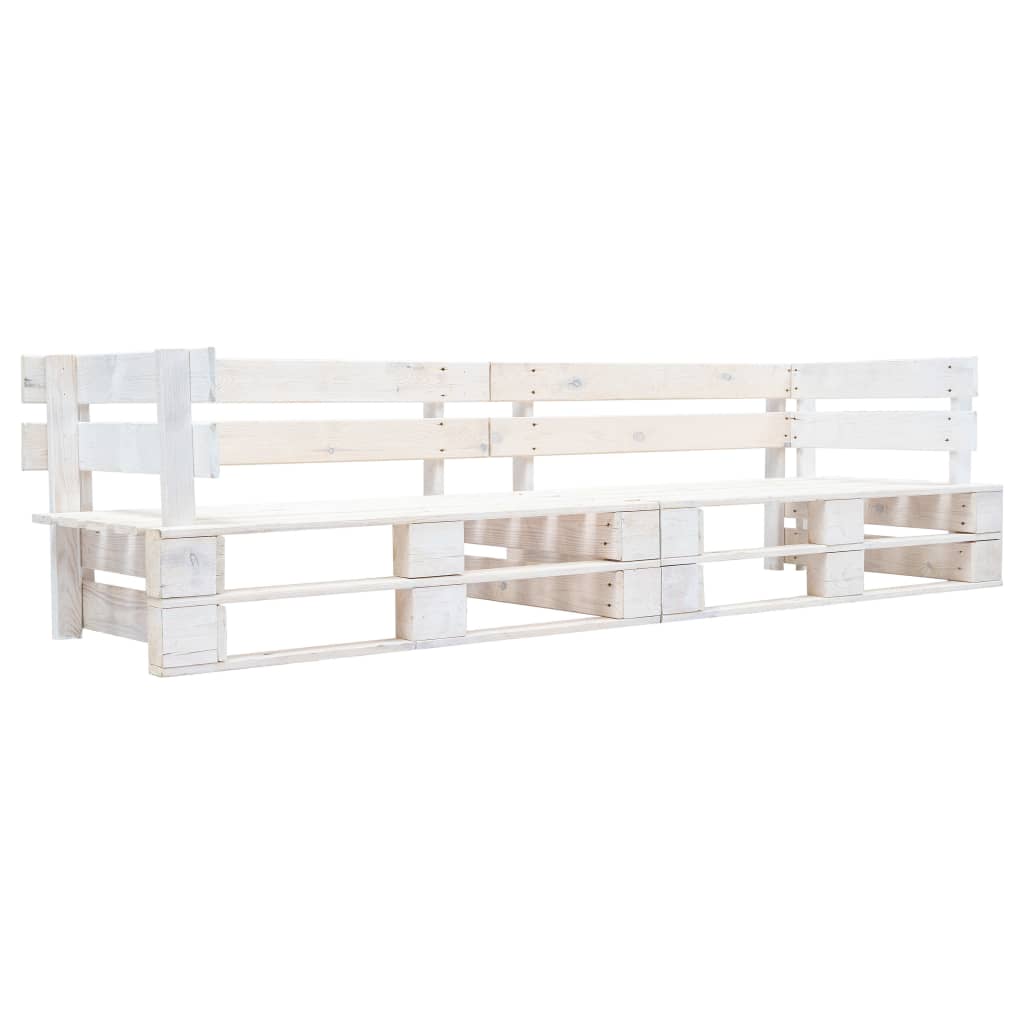 Garden 2-Seater Pallet Sofa Wood
