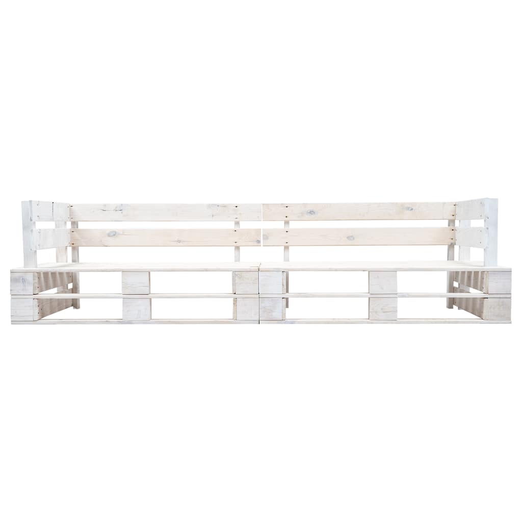 Outdoor Bench Garden 2-Seater Pallet Sofa Wood honey brown black light brown 220