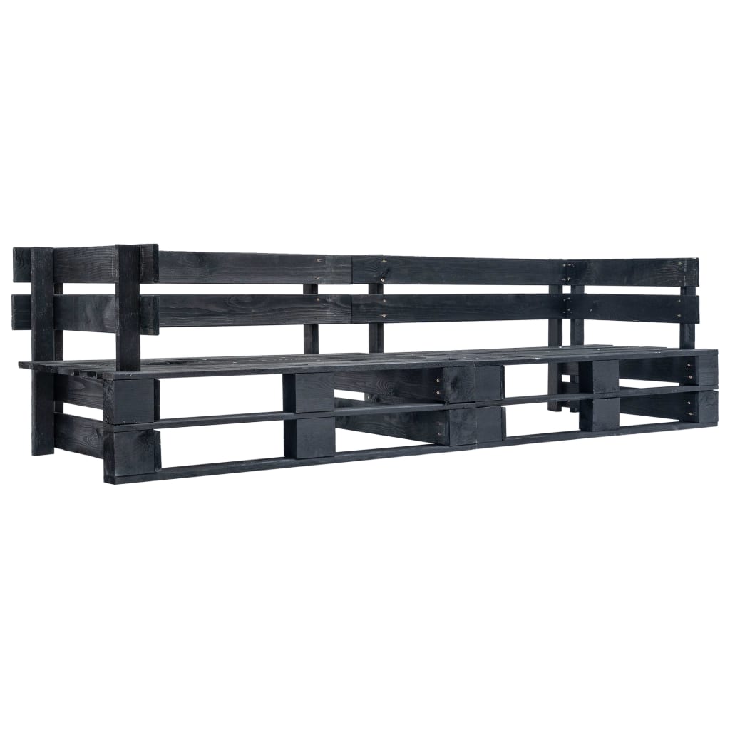 Garden 2-Seater Pallet Sofa Wood