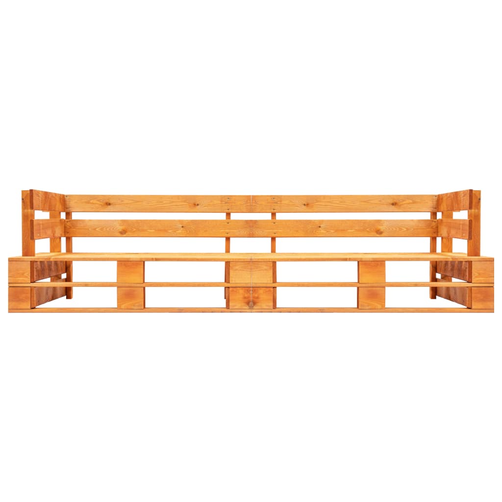 Garden 2-Seater Pallet Sofa Wood