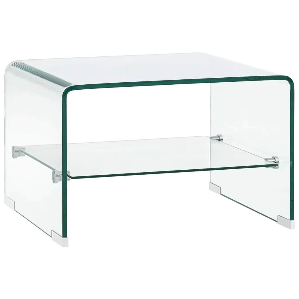 Coffee Table Clear Tempered Glass Tempered safety glass 50 x 45 x 33 cm 50 cm