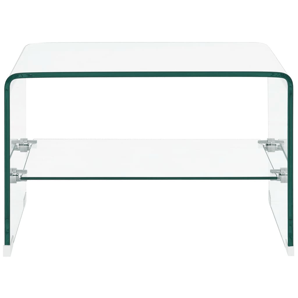 Coffee Table Clear Tempered Glass