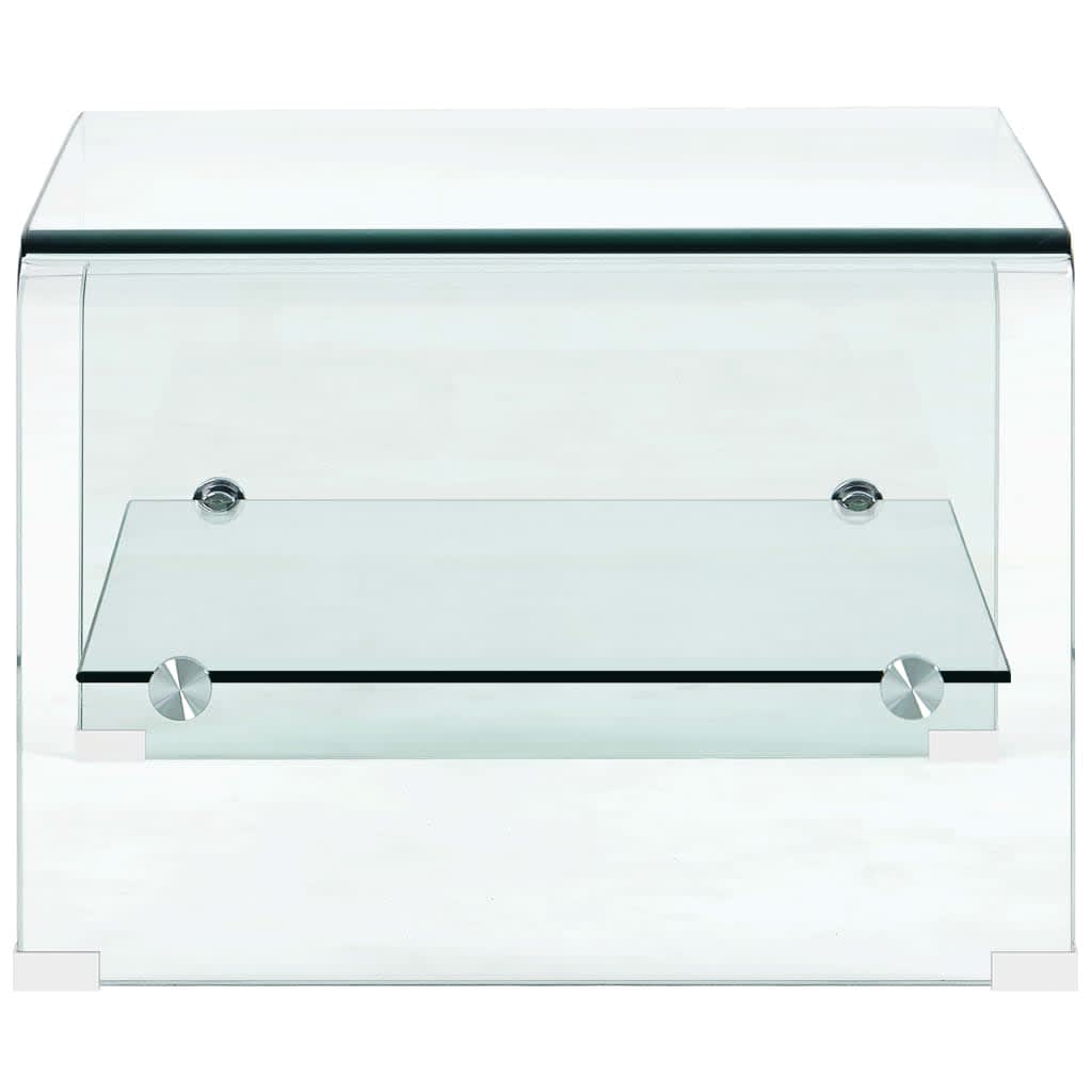 Coffee Table Clear Tempered Glass