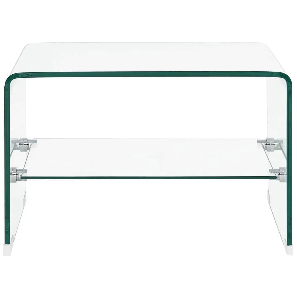 Coffee Table Clear Tempered Glass Tempered safety glass 50 x 45 x 33 cm 50 cm