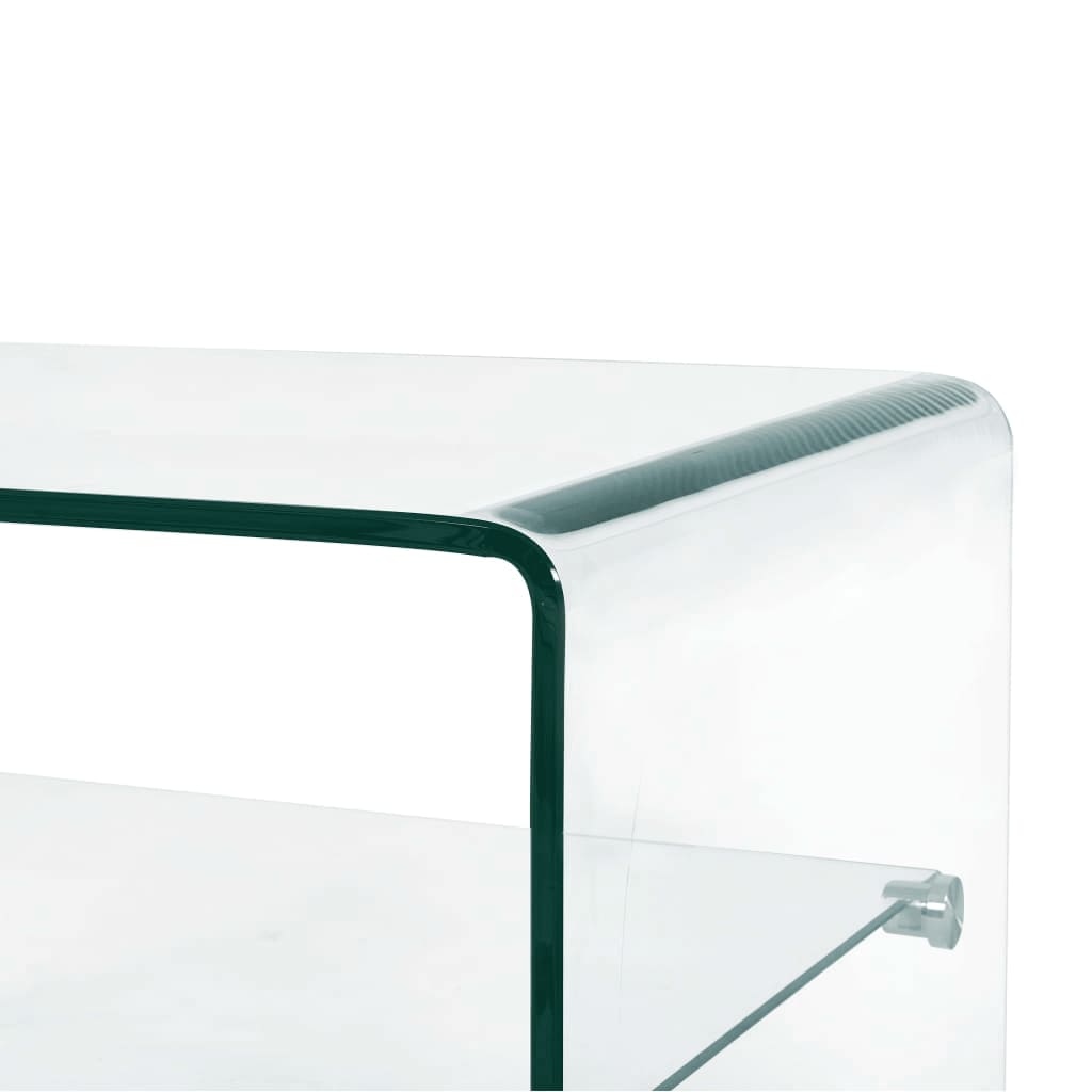 Coffee Table Clear Tempered Glass
