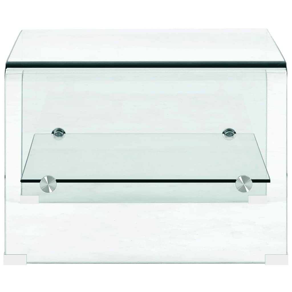 Coffee Table Clear Tempered Glass Tempered safety glass 50 x 45 x 33 cm 50 cm