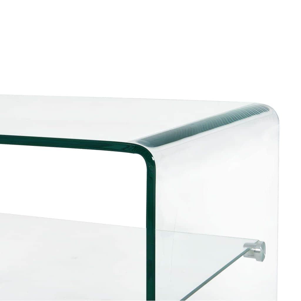 Coffee Table Clear Tempered Glass Tempered safety glass 50 x 45 x 33 cm 50 cm