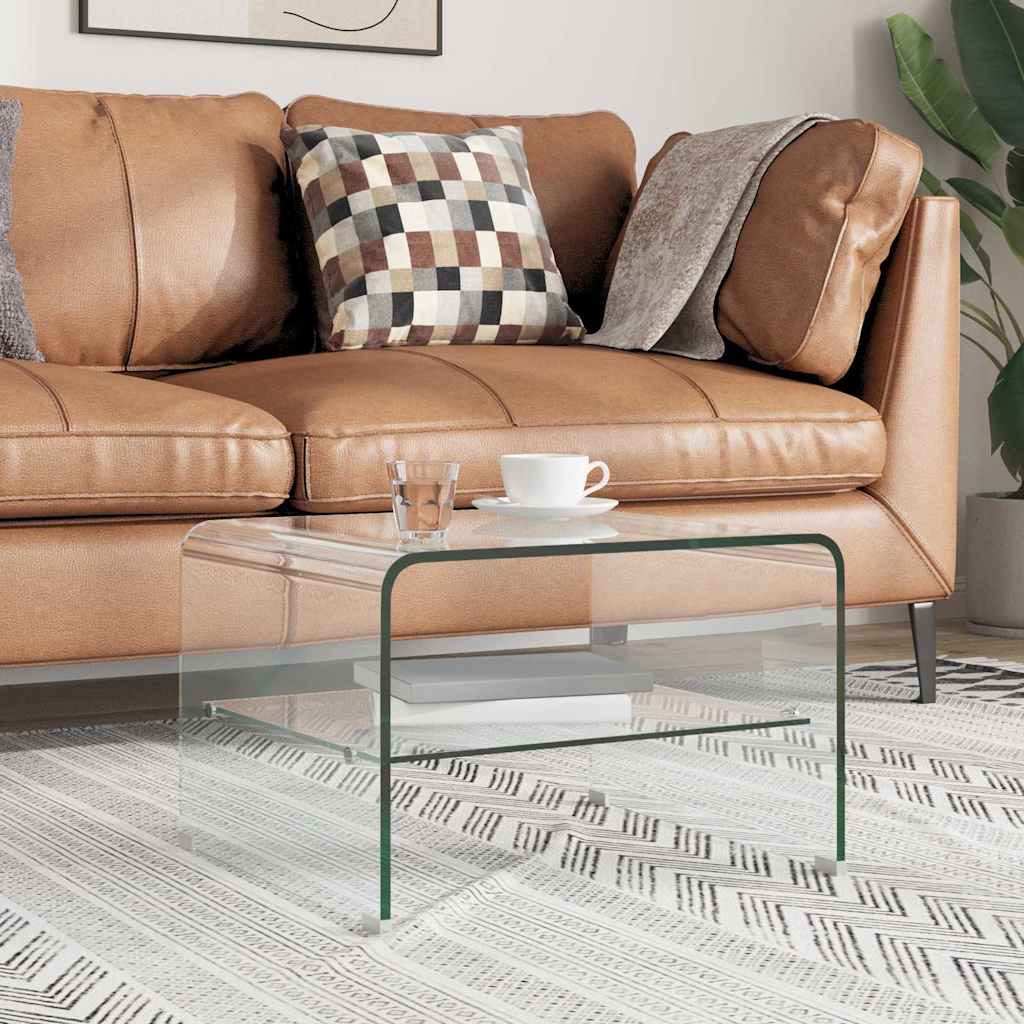Coffee Table Clear Tempered Glass Tempered safety glass 50 x 45 x 33 cm 50 cm