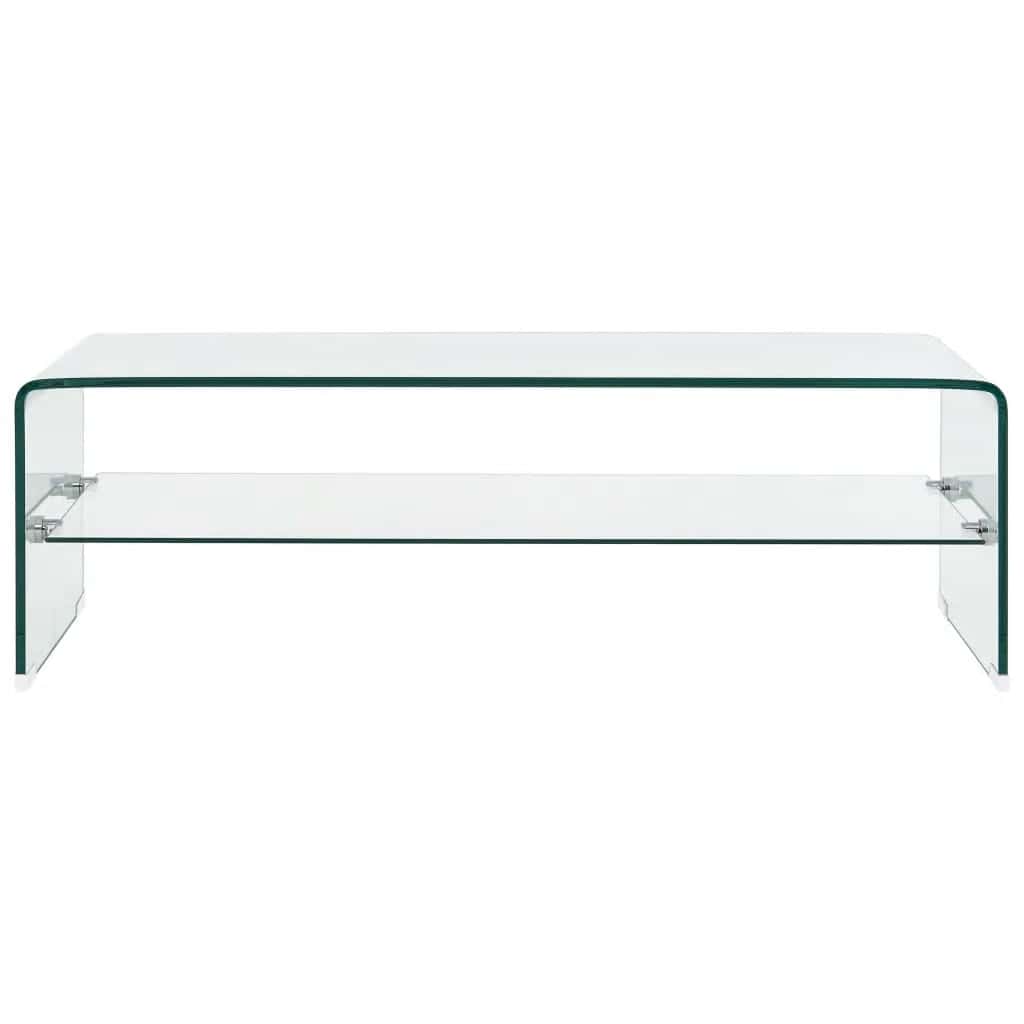 Coffee Table Clear Tempered Glass