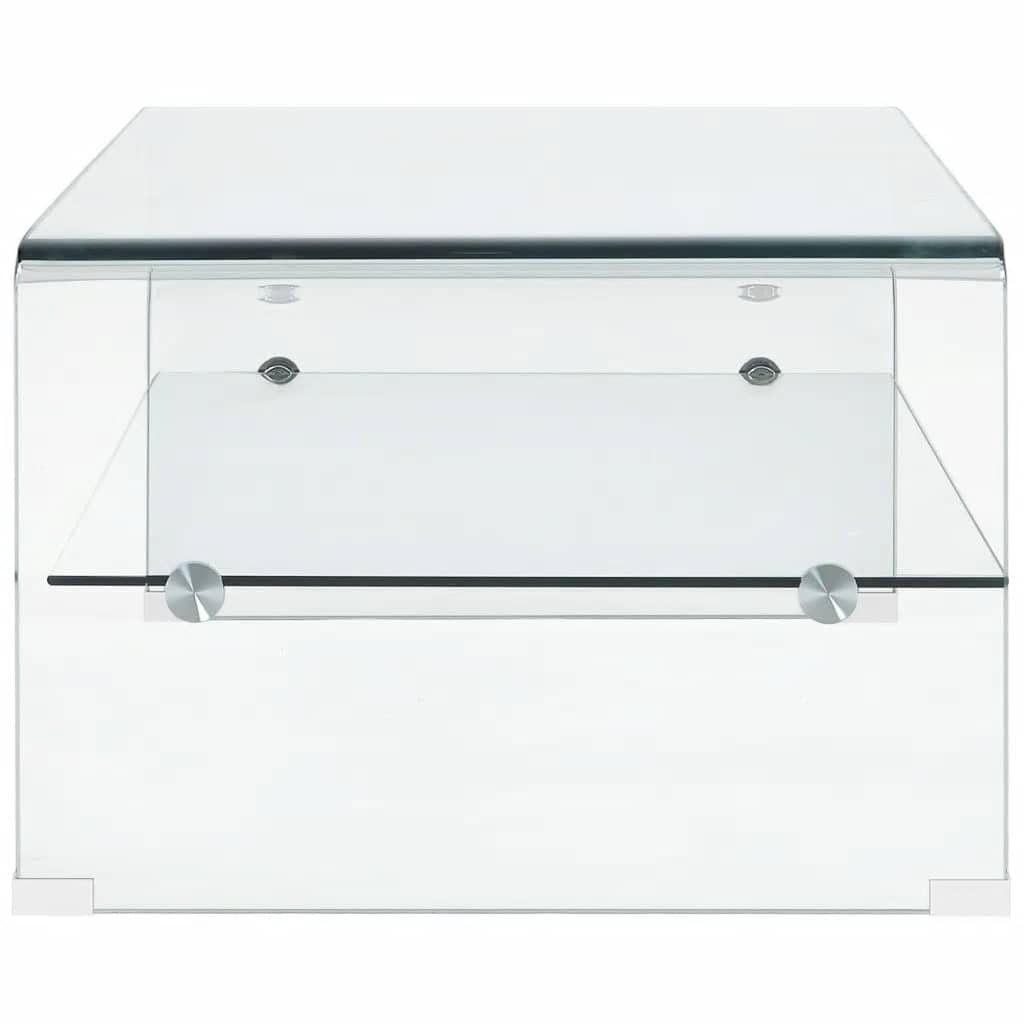 Coffee Table Clear Tempered Glass