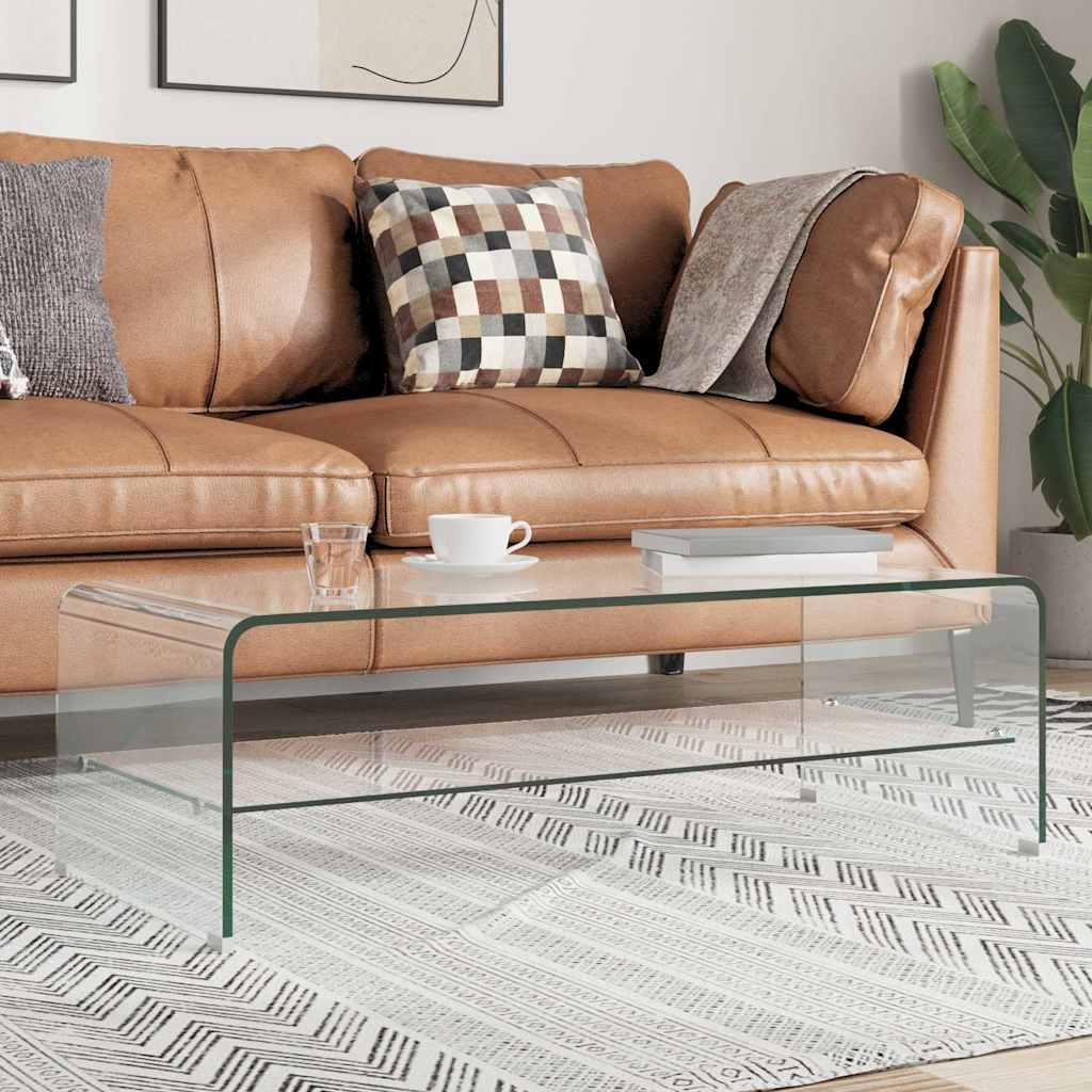 Coffee Table Clear Tempered Glass Tempered safety glass 50 x 45 x 33 cm 50 cm