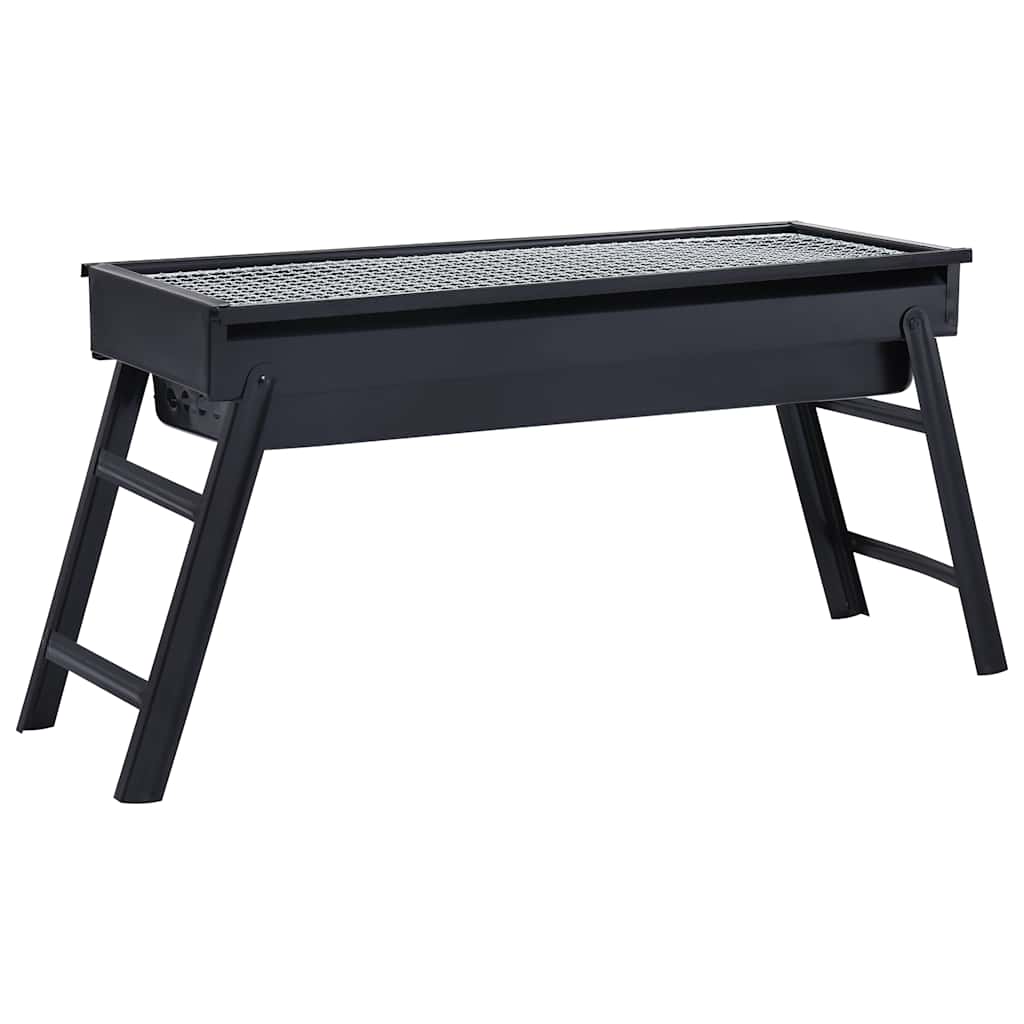 Outdoor Grills Folding Charcoal BBQ Grill Portable Camping Tabletop Barbecue Bla