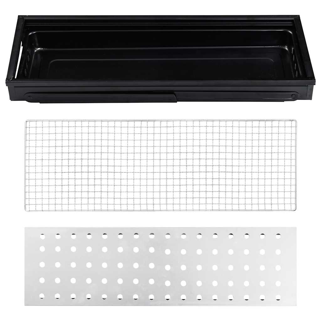 Outdoor Grills Folding Charcoal BBQ Grill Portable Camping Tabletop Barbecue Bla