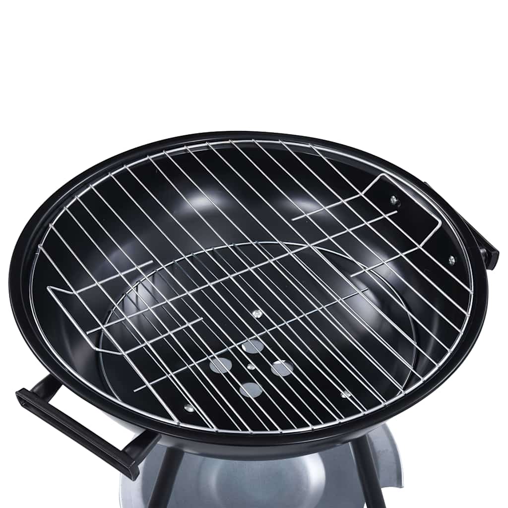 Outdoor Grills XXL Charcoal Kettle BBQ Grill Portable Barbecue Wheels Lid LED