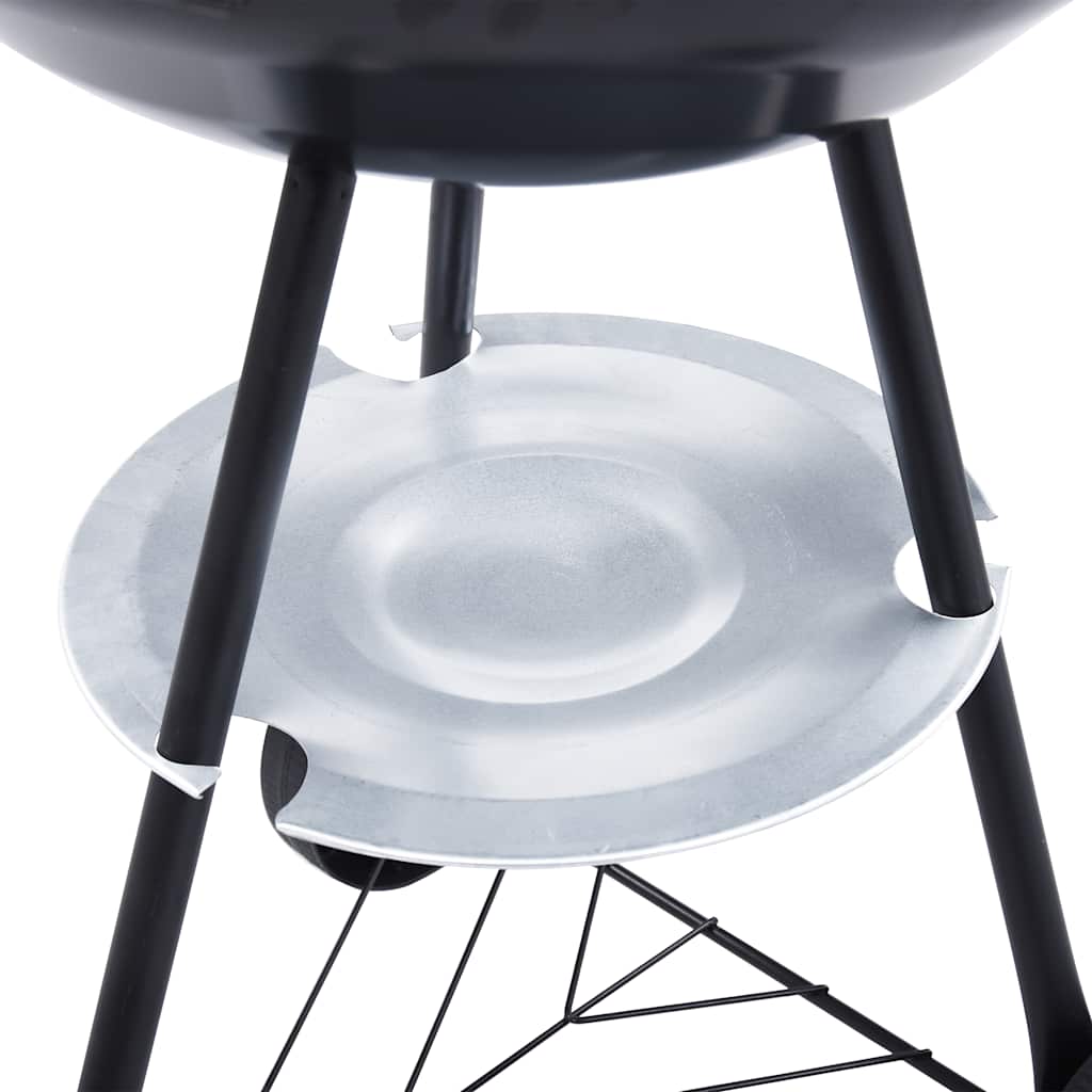 Portable Xxl Charcoal Kettle Bbq Grill With Wheels 44 Cm