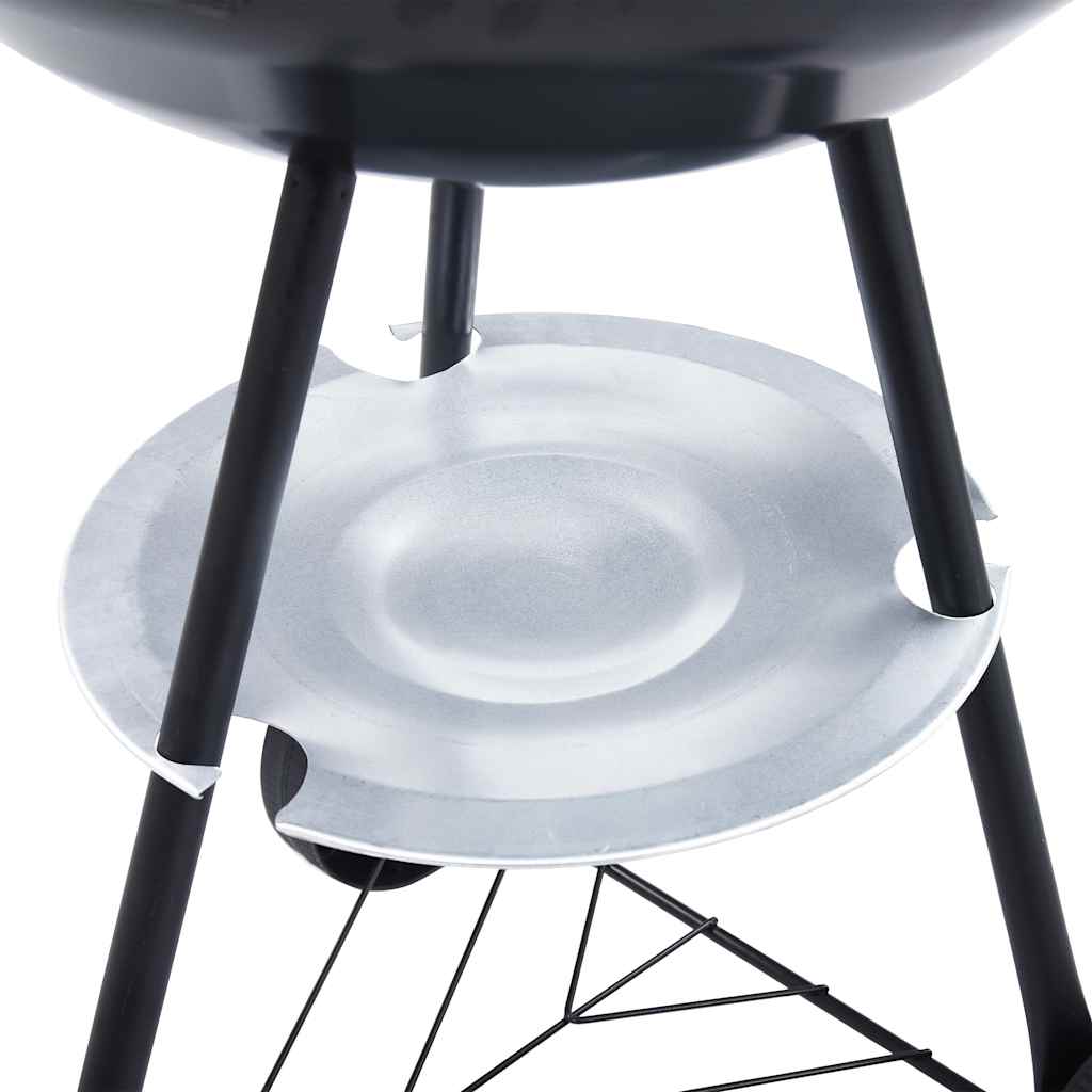 Outdoor Grills XXL Charcoal Kettle BBQ Grill Portable Barbecue Wheels Lid LED