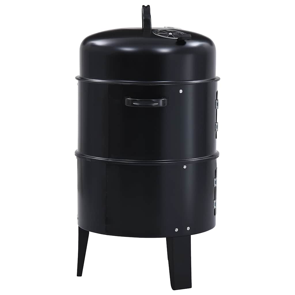 3-In-1 Charcoal Smoker Bbq Grill 40X80 Cm