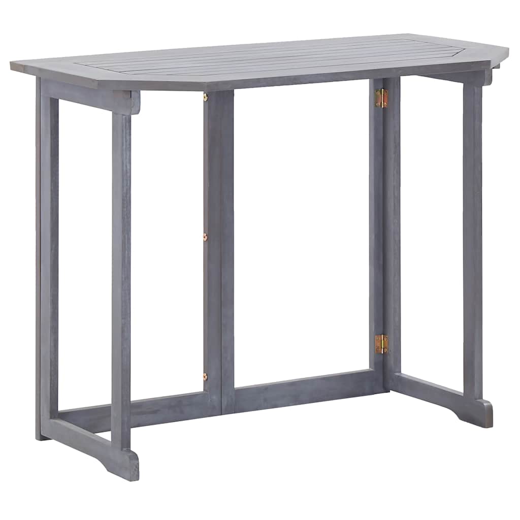 Folding Balcony Table 90X50X74 Cm Solid Acacia Wood
