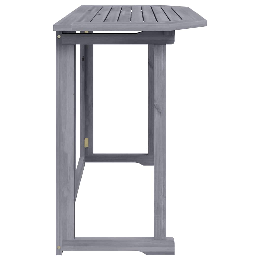 Folding Balcony Table 90X50X74 Cm Solid Acacia Wood