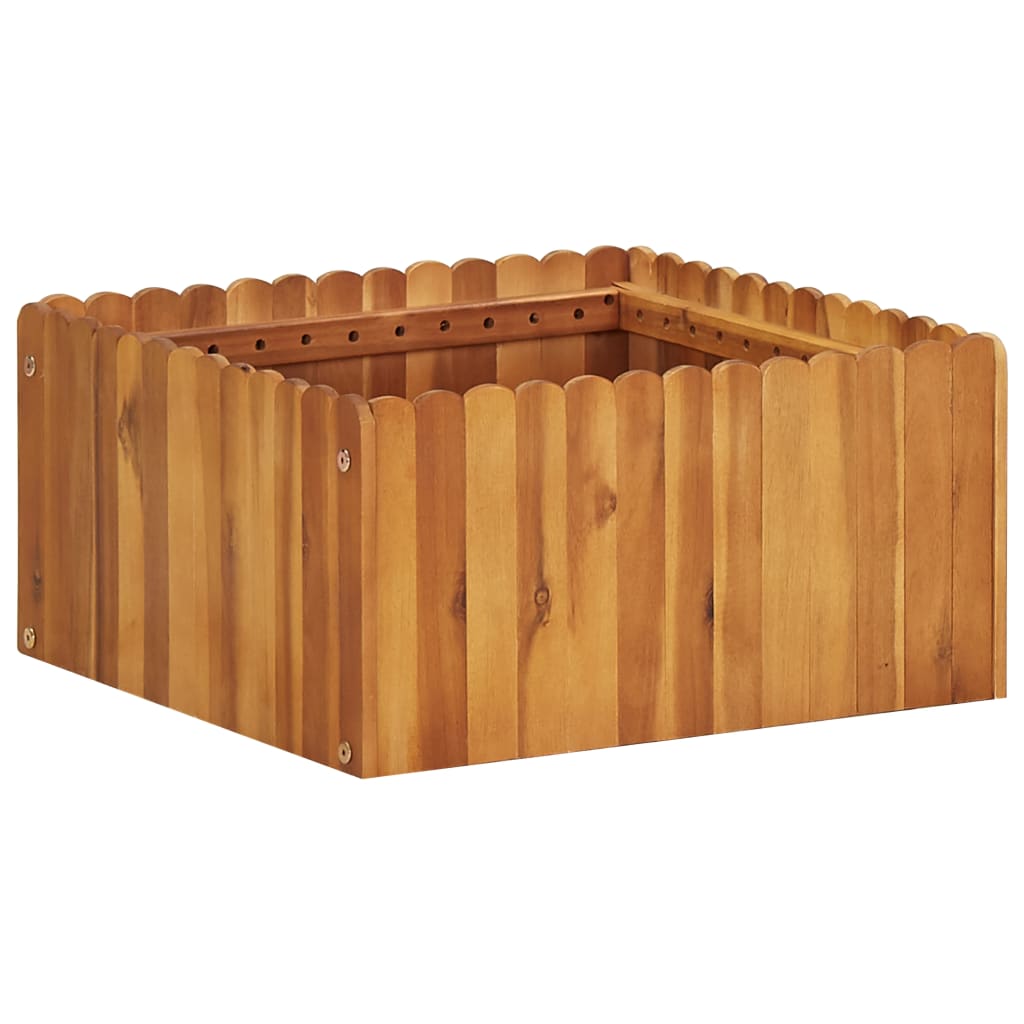 Garden Raised Bed Solid Acacia Wood