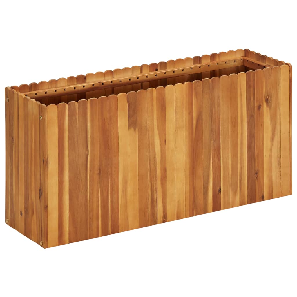 Garden Raised Bed Solid Acacia Wood