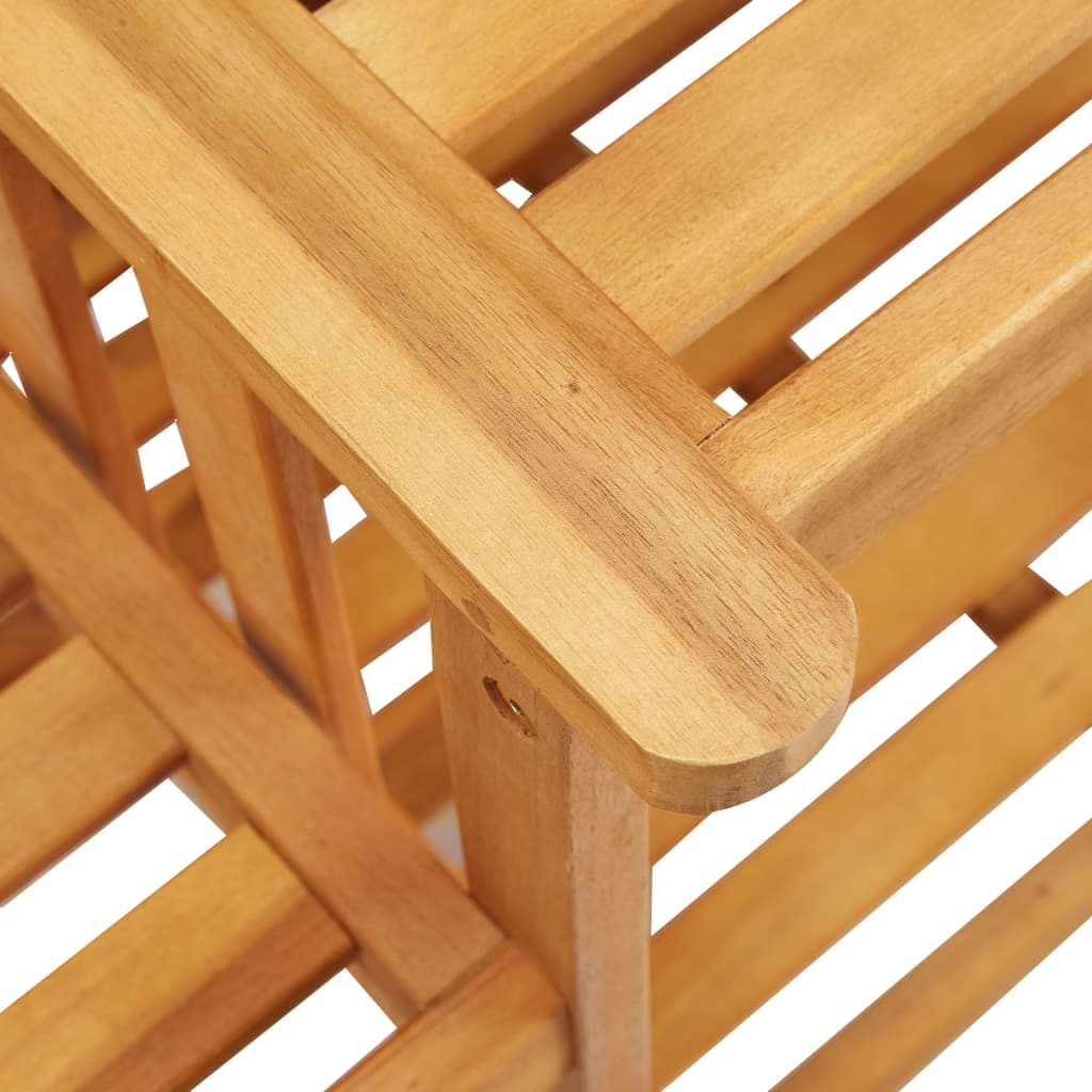 Garden Chairs With Tea Table 159X61X92 Cm Solid Acacia Wood